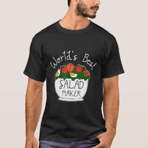 Camiseta Ensalada I El Mejor Fabricante Vegetariano Vegan H