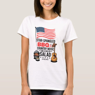Camiseta Ensalada musical de pais con barbacoa española Est