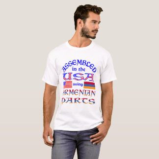 Camiseta Ensamblado en EE. UU. con piezas armenias