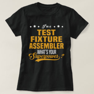 Camiseta Ensamblador de fijación de pruebas