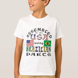 Camiseta Ensamblados en EE.UU. usando piezas brasileñas