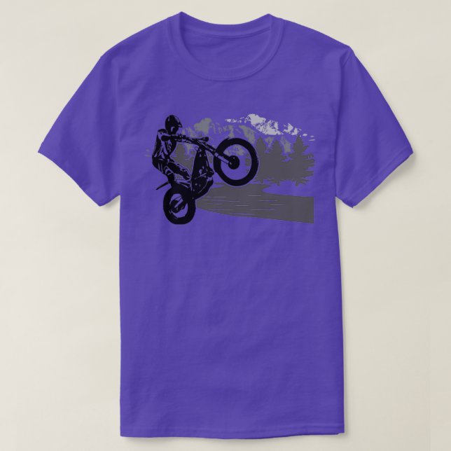 Camiseta Ensayo de motocicleta 1 (Diseño del anverso)
