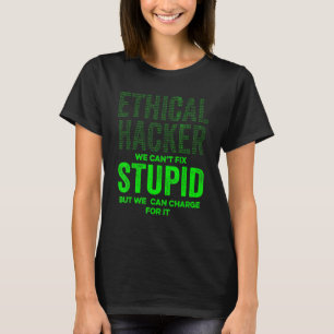 Camiseta Ensayo de plumas de It con cargo de hacker ético