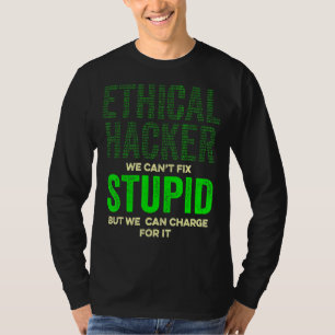 Camiseta Ensayo de plumas de It con cargo de hacker ético