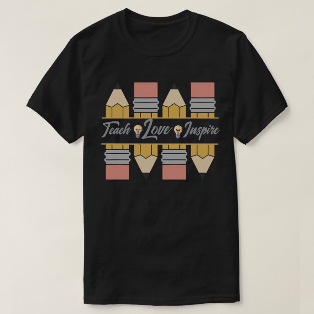 Camiseta Enseña, Ama, Inspira (Diseño del anverso)