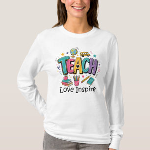 Camiseta Enseña Amar Inspira, Profesora Linda