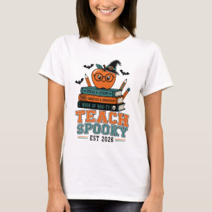 Camiseta Enseña divertido profesor espeluznante Halloween