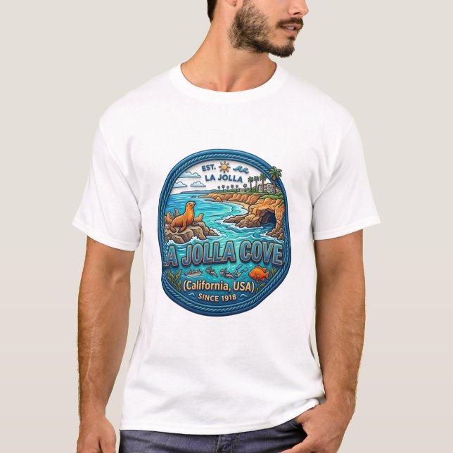 CAMISETA ENSENADA LA JOLLA CALIFORNIA (Anverso)