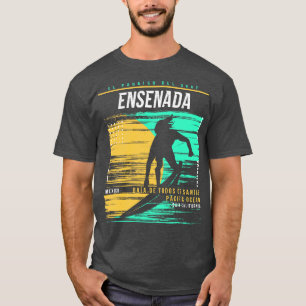 Camiseta Ensenada México Vintage Surfer Beach
