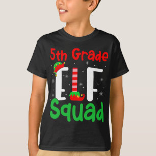 Camiseta Enseñan a Navidades divertidos del ELF Squad de qu