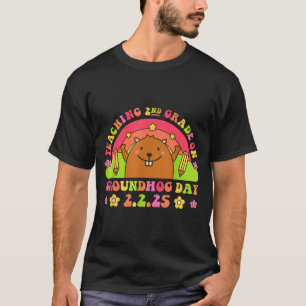 Camiseta Enseñando 2do Grado El Día De La Marmota Divertido