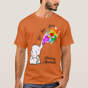 Camiseta Enseñando a ayudante elefante amor vivo enseñar