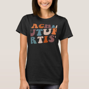 Camiseta Enseñando a futuros artistas profesores retro estu