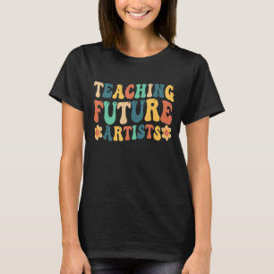 Camiseta Enseñando a futuros artistas retro té a los estudi