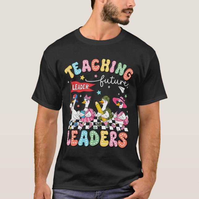 Camiseta Enseñando a futuros líderes Profesor Silly Goose B (Anverso)