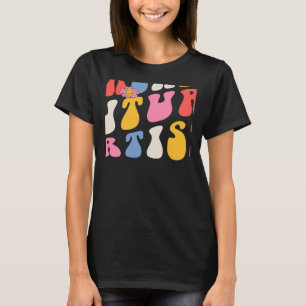 Camiseta Enseñando A Los Futuros Artistas Groovy Retro De V