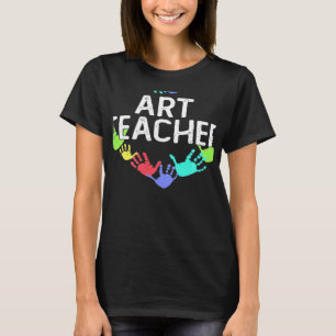 Camiseta Enseñando a los futuros artistas retro profesor a