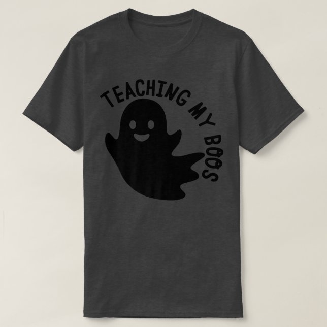 Camiseta Enseñando a mi novio fantasma, profesor de Hallowe (Diseño del anverso)