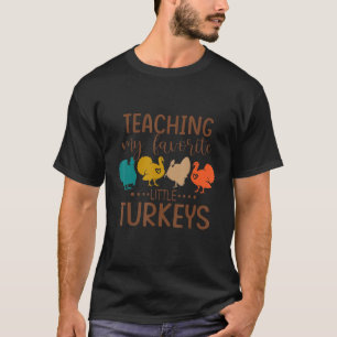 Camiseta Enseñando a mi profesor favorito de pavos gracias