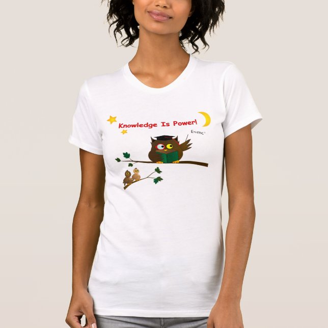 Camiseta Enseñando a sabia búho (Anverso)