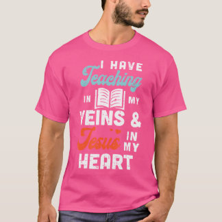 Camiseta Enseñando venas Jesús Maestro de Corazón Dios Cris