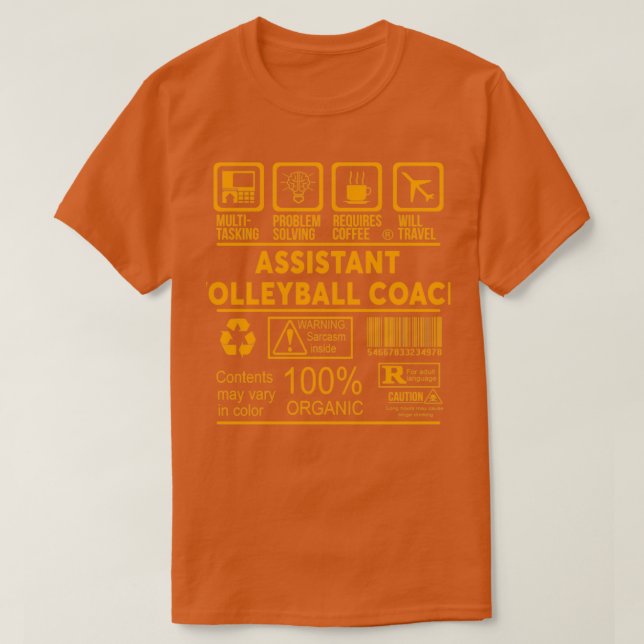 CAMISETA ENSEÑANZA ASISTENTE DE VOLEIBOL DISEÑO NIZO 2017 2 (Diseño del anverso)