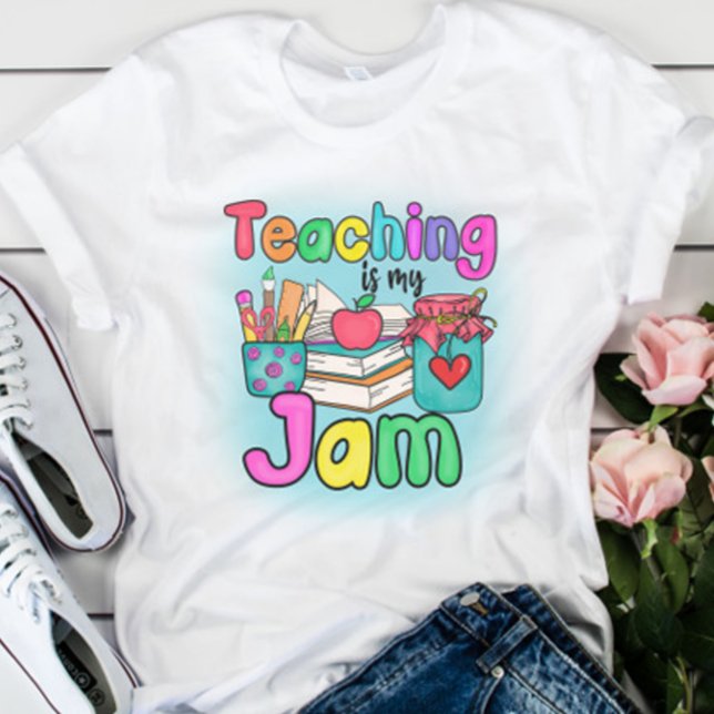 Camiseta Enseñanza colorida es mi mermelada (Subido por el creador)