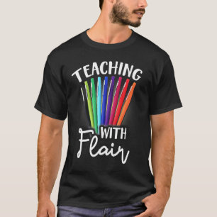 Camiseta Enseñanza con Flair Flair Teach valentine