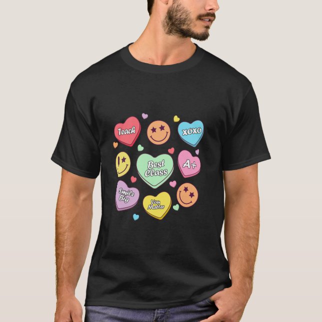 Camiseta Enseñanza Conversación Corazones Escuela de Candy  (Anverso)