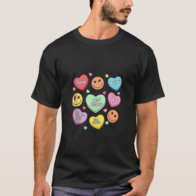 Camiseta Enseñanza Conversación Corazones Escuela de Candy  (Anverso)