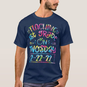 Camiseta Enseñanza de 1er grado El 22222 profesores gracios
