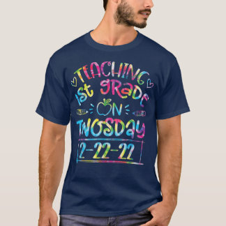 Camiseta Enseñanza de 1er grado El 22222 profesores gracios