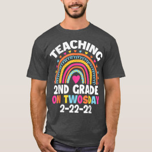 Camiseta Enseñanza de 2º Grado El Twosday 2222 22 Febrero