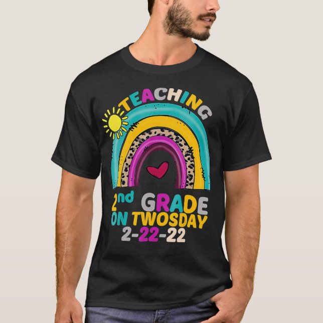 Camiseta Enseñanza de 2º Grado El Twosday 2222 22 Febrero (Anverso)