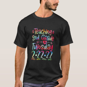 Camiseta Enseñanza De 2º Grado Los Días 2-22-22 22 De Febre