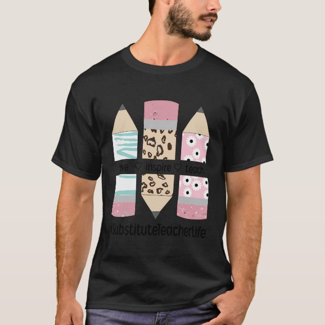 Camiseta Enseñanza de amor Inspire Sustituir al profesor T (Anverso)