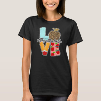 Camiseta Enseñanza de cuarto grado de amor Maestra de cuart