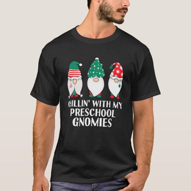 Camiseta Enseñanza de escalofríos con mis Navidades de genó (Anverso)
