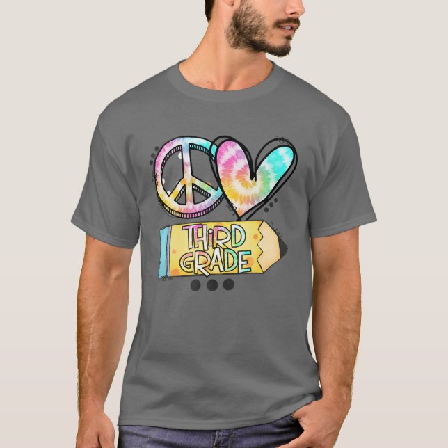 Camiseta Enseñanza de estudiante de tercer grado de amor po (Anverso)