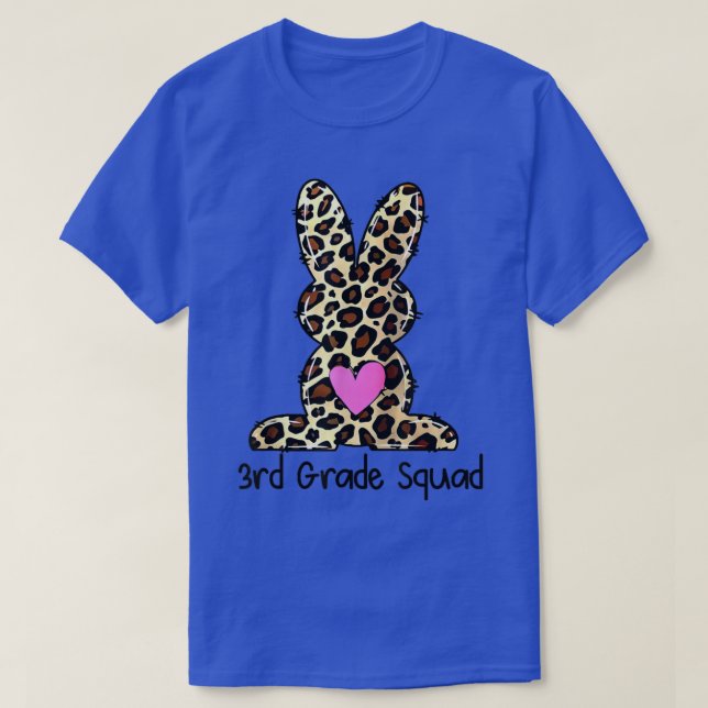 Camiseta Enseñanza de estudiante de tercer grado de Leopard (Diseño del anverso)