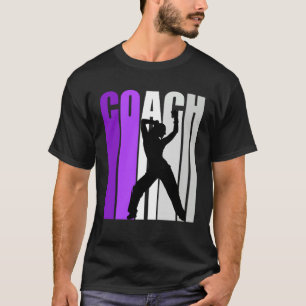 Camiseta Enseñanza de instructores de danza morada retro