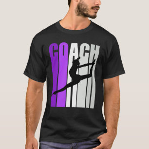 Camiseta Enseñanza de instructores de danza morada retro