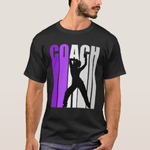 Camiseta Enseñanza de instructores de danza morada retro