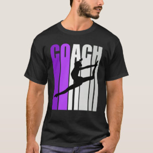 Camiseta Enseñanza de instructores de danza morada retro