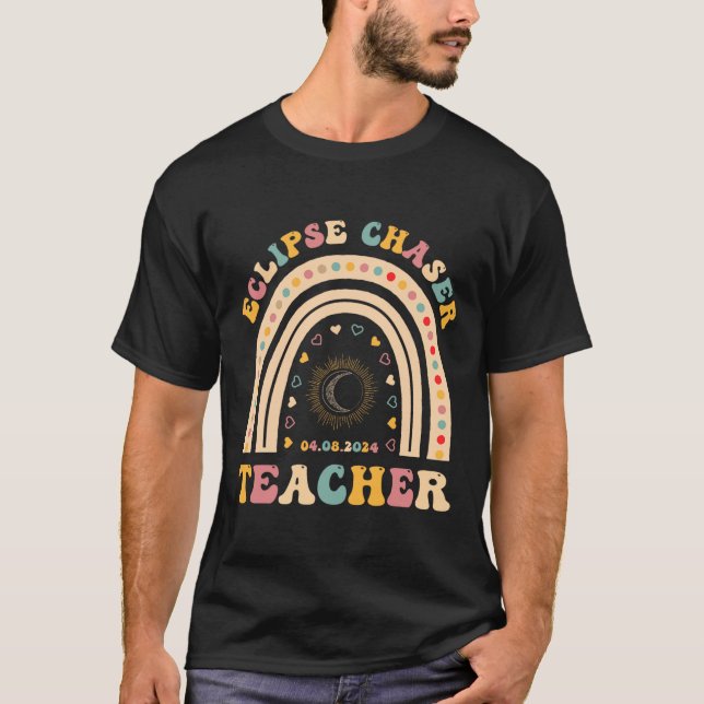 Camiseta Enseñanza de profesores de eclipse solar 2024 Abri (Anverso)