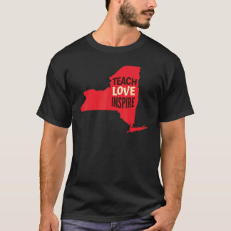Camiseta Enseñanza de profesores de Nueva York, amor, inspi