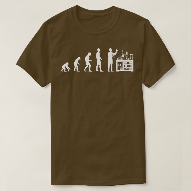 Camiseta Enseñanza de Química de Ciencia Evolución Química  (Diseño del anverso)