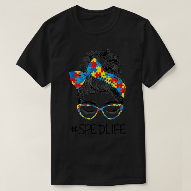 Camiseta Enseñanza divertida de autismo en educación especi (Diseño del anverso)