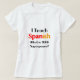 Camiseta enseñanza en español (Diseño del anverso)