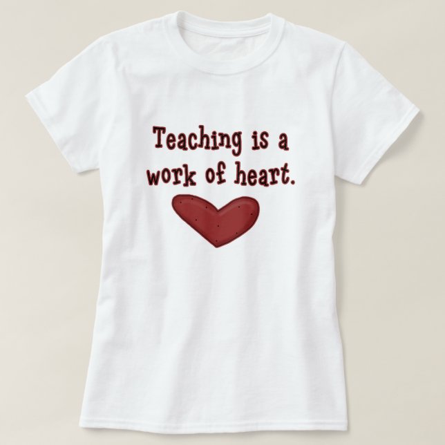 Camiseta Enseñanza es un trabajo de un profesor educador de (Diseño del anverso)